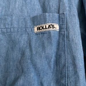 Rolla’s Bondi button up chambray shirt